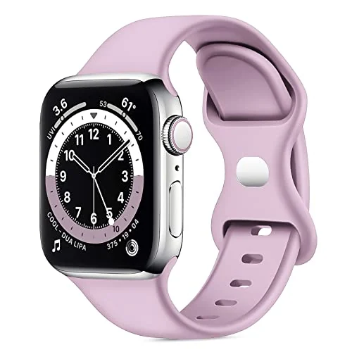 38MM/40MM/41MM — DL3 Mobilak Bands Compatible with Apple Watch Ultra 49mm 45mm 44mm 42mm 41mm 40mm 38mm, Replacement Soft Silicone Strap for iWatch Ultra 2 Series 9/8/7/6/5/4/3/2/1 SE (38MM/40MM/41MM)