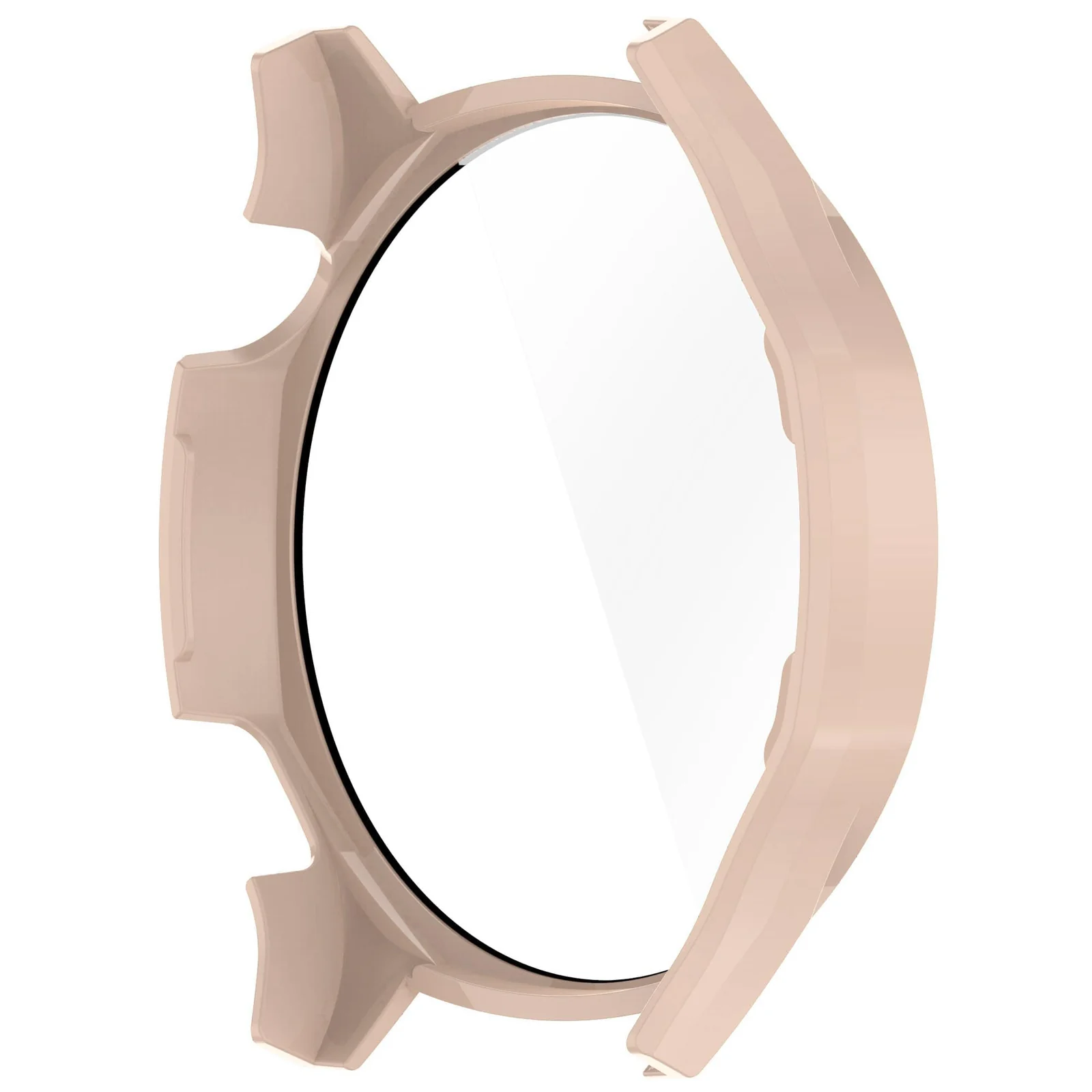 DL3 MOBILAK Full-Coverage Watch Case with Tempered Glass for Huawei Watch GT 4 46 mm, Pink