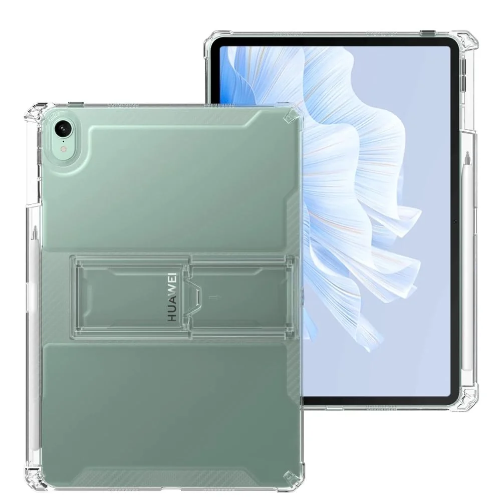 "DL3 Mobilak Transparent Case for Huawei Matepad 10.4 Inch tablet 2022/2020, Honor Pad V6/V7 10.4"" Case Shockproof, Slim Lightweight Anti-Yellowing Bumper, Kickstand Cover, with Pencil Holder - Clear"