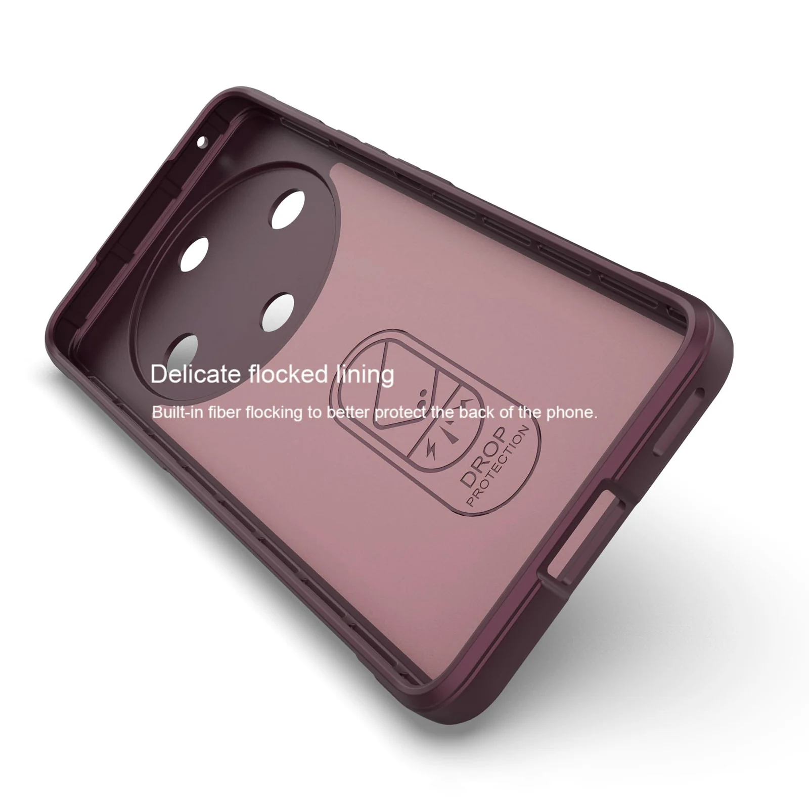 DL3 Mobilak Soft Silicone Protective Case for Honor X9b / Honor Magic 6 Lite 5G / Honor X50 with Camera Protection and Shockproof Design - Wine Red