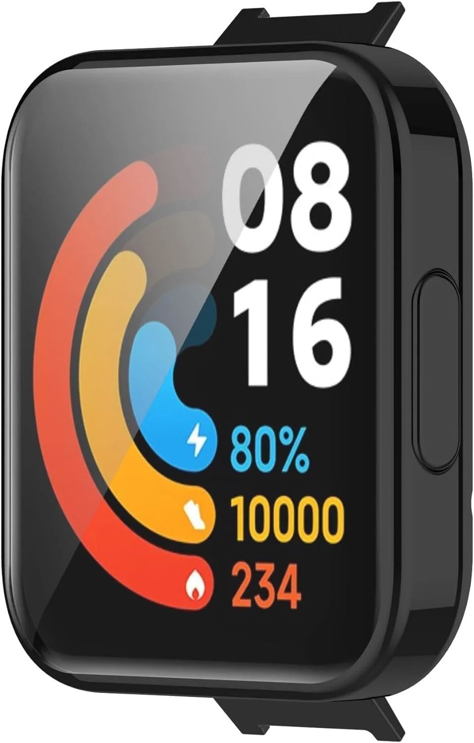 DL3 Mobilak Case Compatible with Mi watch 2 lite/Redmi watch 2 Lite Case All-Around Screen Protector Watch Soft TPU Shockproof Cover Slim Guard Thin Bumper Shell Protector - Black