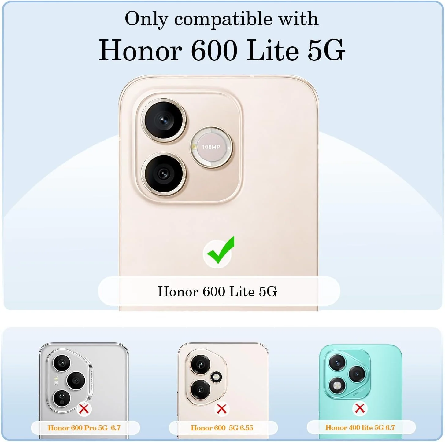 Mobigon Case Compatible with Honor 600 lite, Case Crystal Soft TPU Gel Case Flexible Silicone Anti-Scratch Camera Protection TPU Cover - Clear