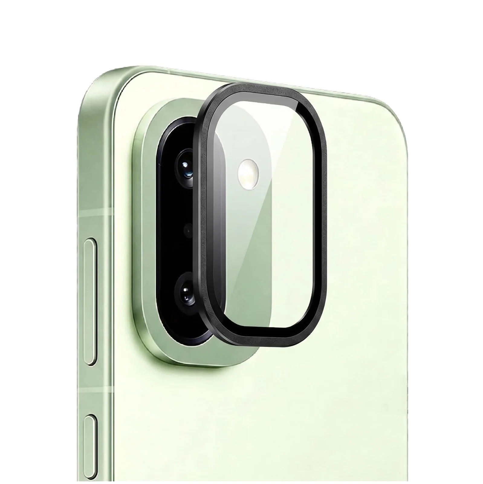 DL3 Mobilak Camera Lens Protector for OnePlus 15R/OnePlus Ace 6T Accessories, 9H Tempered Glass Metal Individual Ring Camera Cover Screen Protector, Case Friendly, Anti Scratch - Black