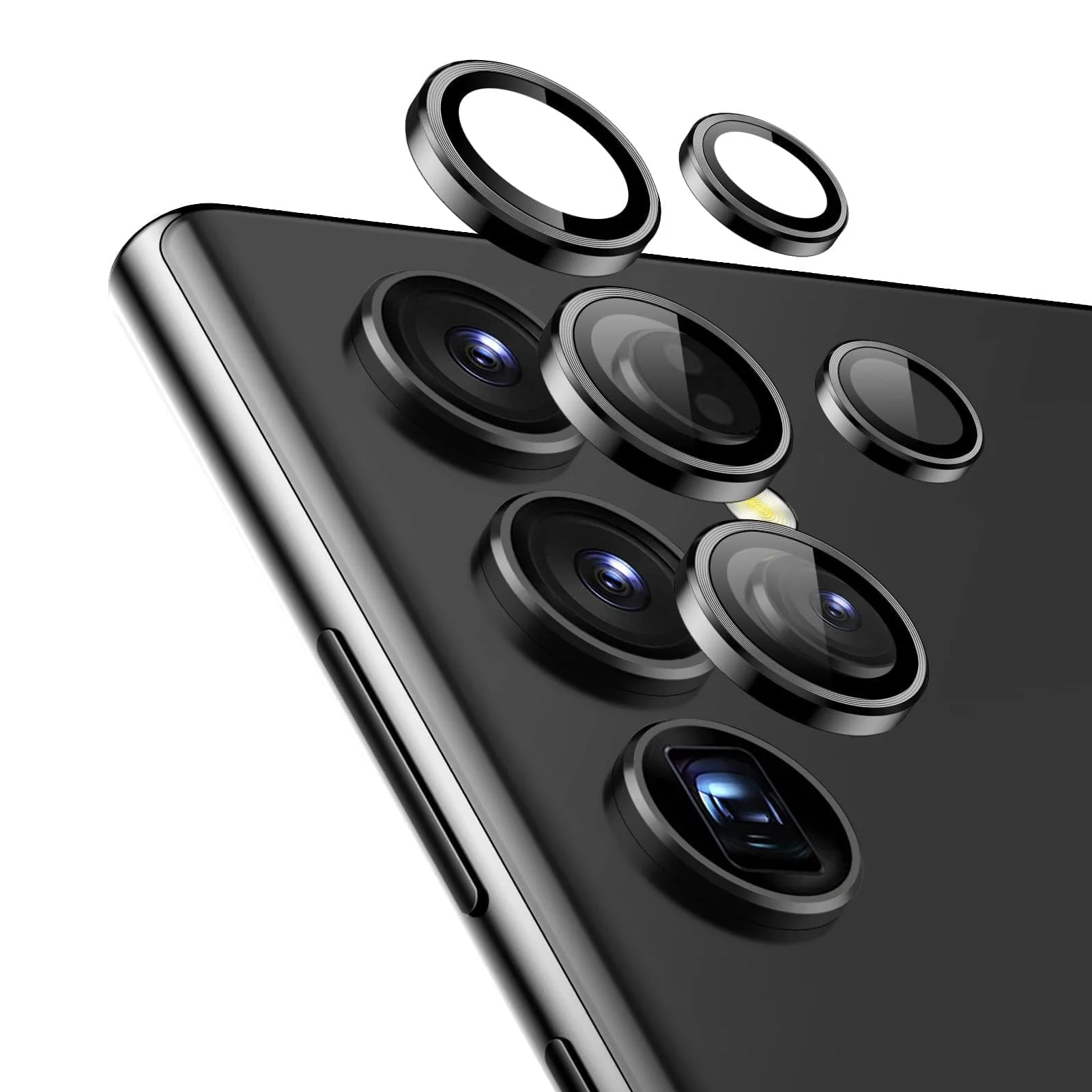 DL3 Mobilak Camera Lens Protector for Samsung Galaxy S23 Ultra, Camera protection, Shock-absorbing protection, Scratch-resistant surface - Black
