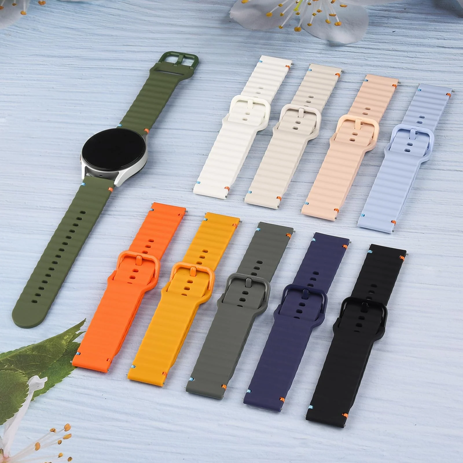 DL3 Mobilak Silicone Sport Band 22MM Strap For Xiaomi Redmi Watch 5 Actie/5 Lite/Compatible with Samsung Galaxy Watch 3 45mm/Watch 46mm/Gear S3/Huawei watch GT5 GT4 GT3 GT2 GT - Navy Blue
