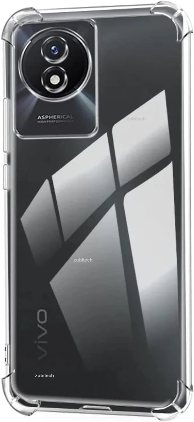 DL3 Mobilak Clear TPU Protective Case for vivo Y02 with Camera Protection and Shockproof Design - Clear