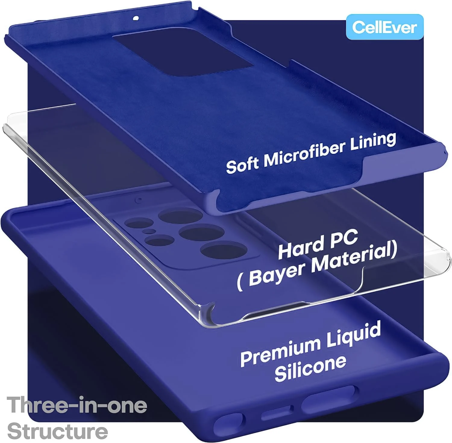 DL3 Mobilak Soft Silicone Gel Bumper Case for Samsung Galaxy S22 Ultra 5G - Pepsi