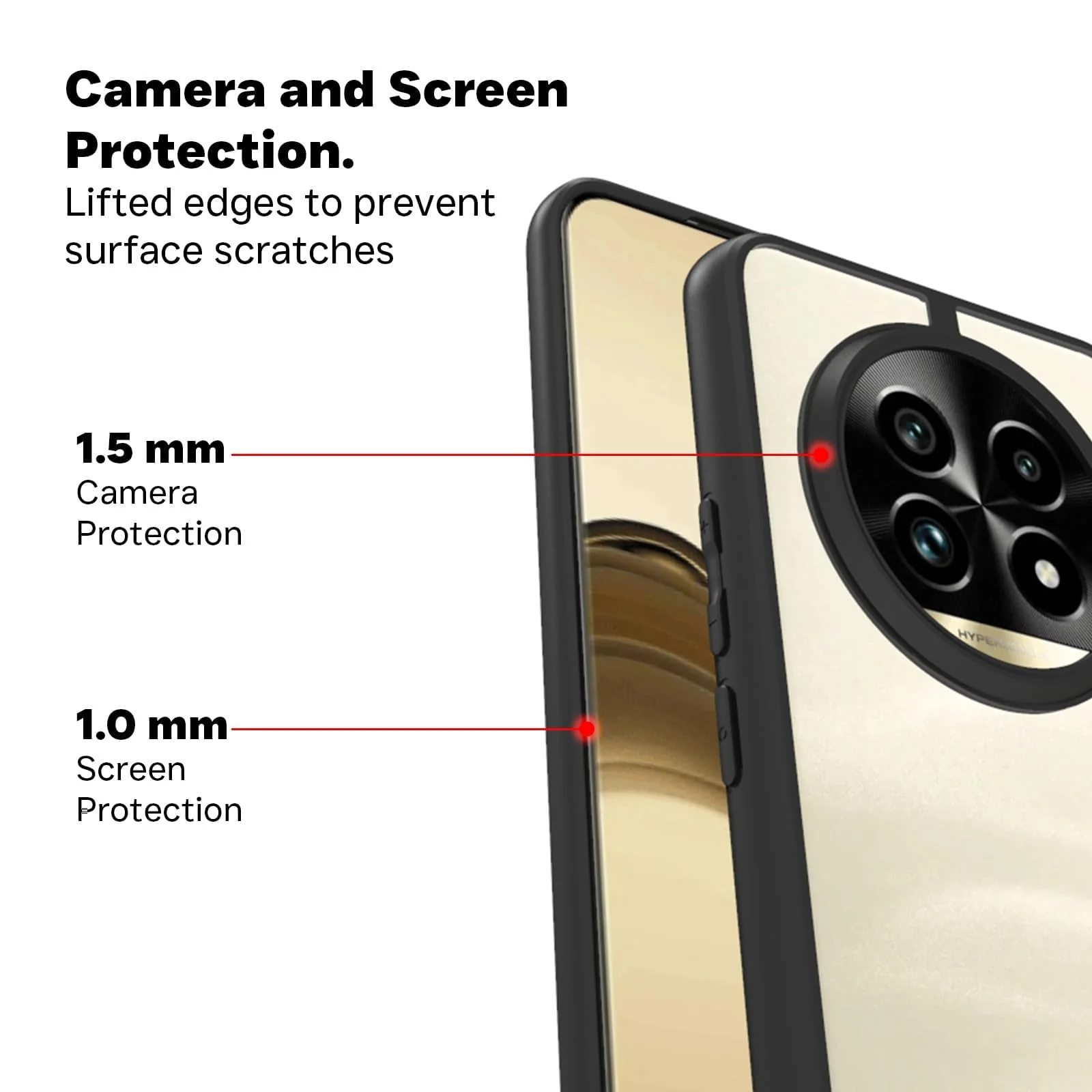 DL3 Mobilak Soft Silicone Protective Case for realme 13 Pro / realme 13 Pro+ Plus 5G with Camera Protection and Military-Grade Protection - Black