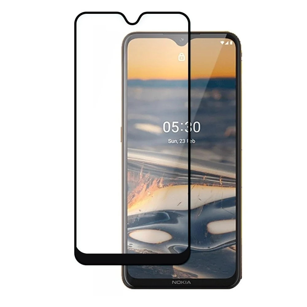 DL3 Mobilak 5D Full Glass Screen Protector For Nokia 5.3 Black Frame - Clear