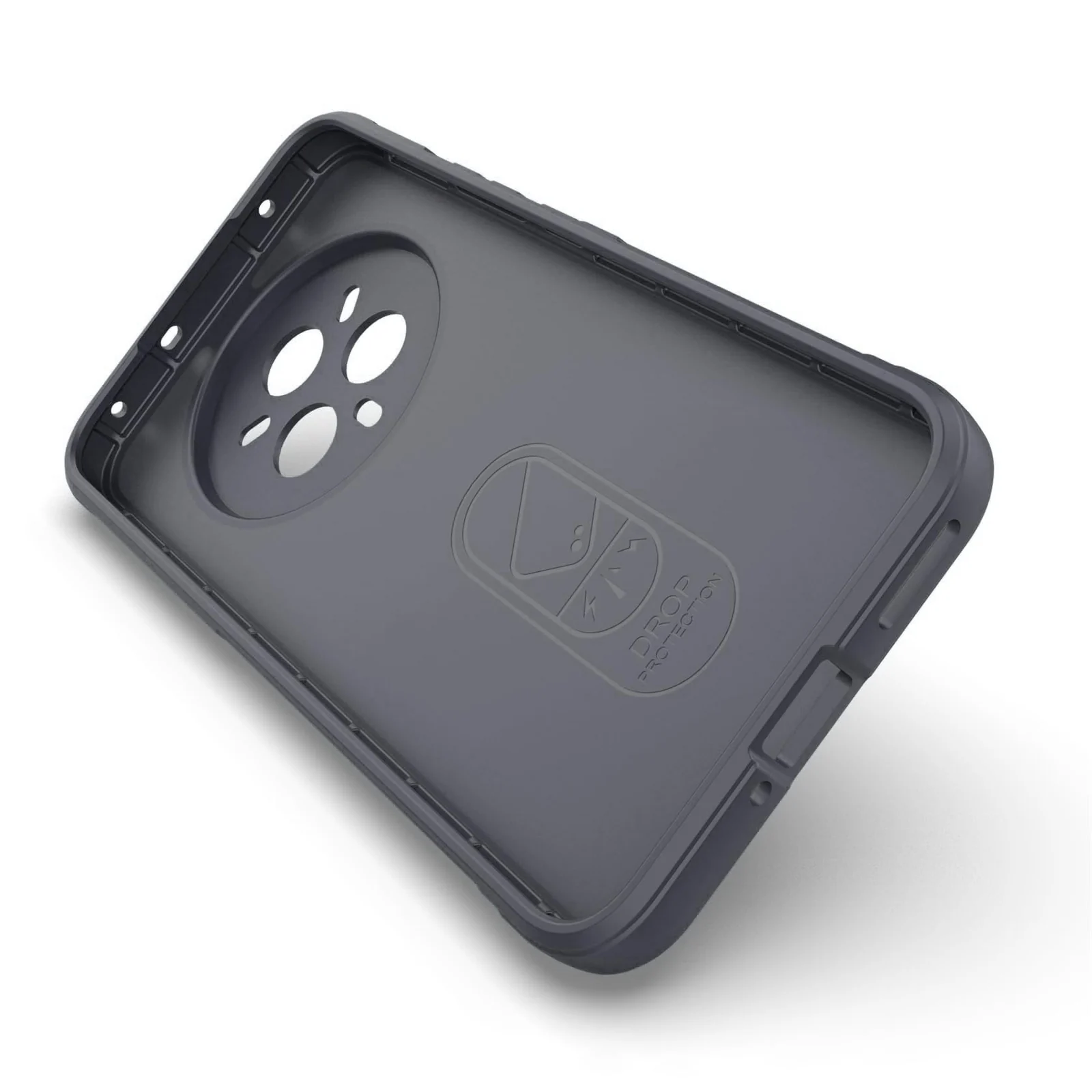 DL3 Mobilak Flexible Silicone and TPU Protective Case with Camera Protection for realme 14 Pro Plus 5G - Dark Gray