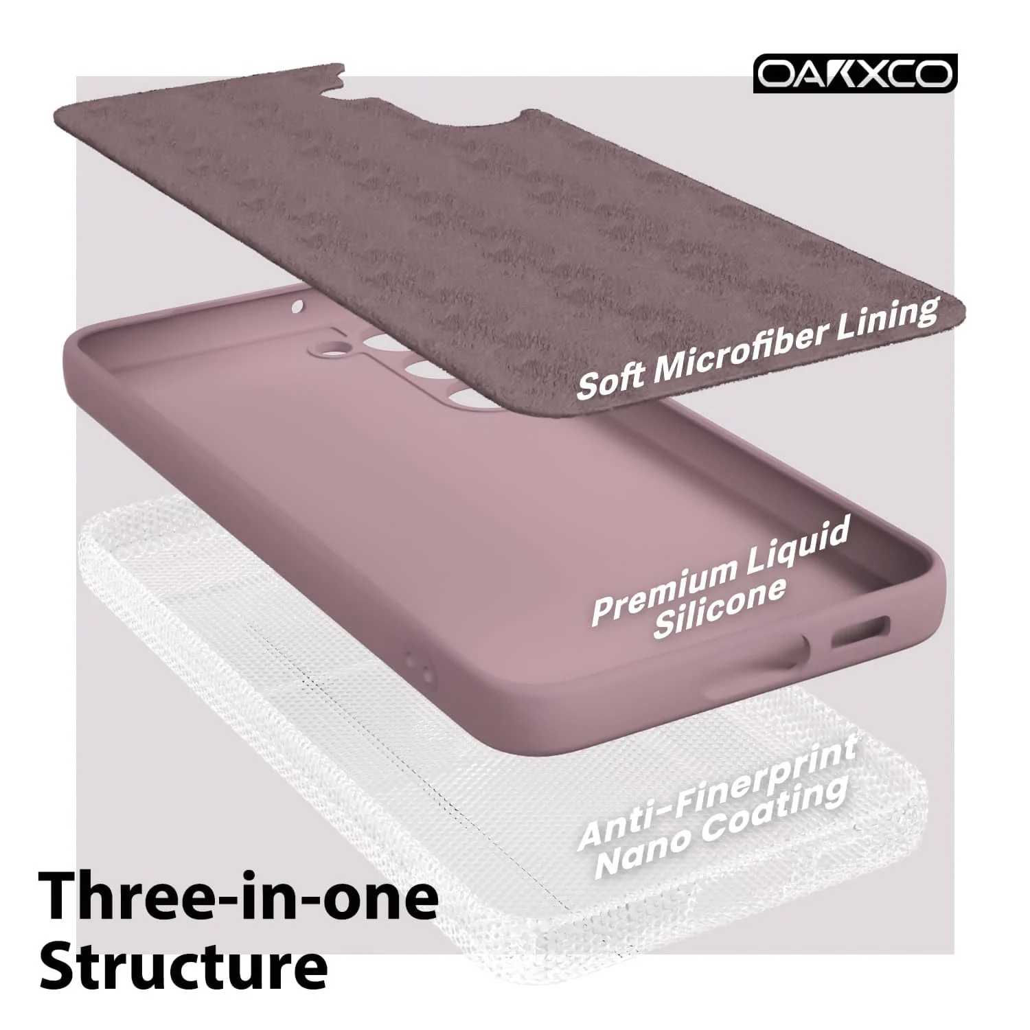 DL3 Mobilak Liquid Silicone Protective Case for Samsung Galaxy Note10 with Microfiber Lining and Shockproof Design - Cashmere