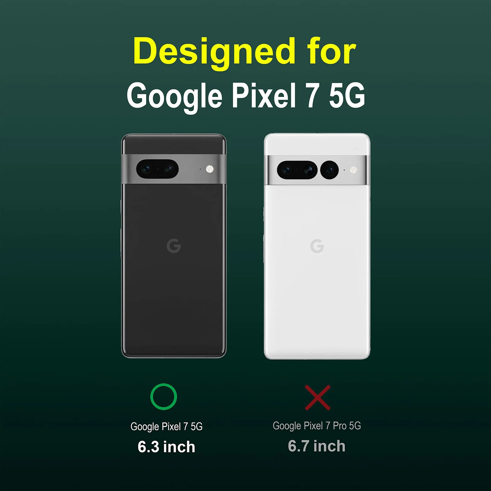 DL3 Mobilak Flexible Silicone and TPU Protective Case with Camera Protection for Google Pixel 7 - Green