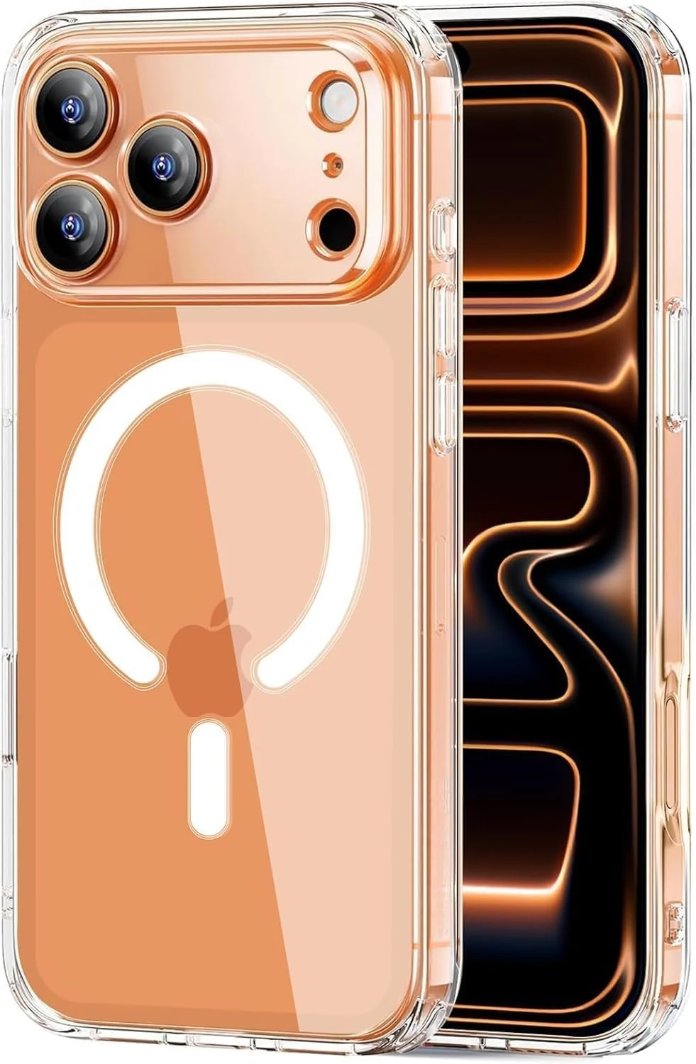 DL3 Mobilak for iPhone 17 Pro 6.3-Inch Case [Compatible with MagSafe] [Strong Magnet] [Non-Yellowing] Magnetic Slim Thin Bumper Phone Cover, Lightweight, and Durable - Clear