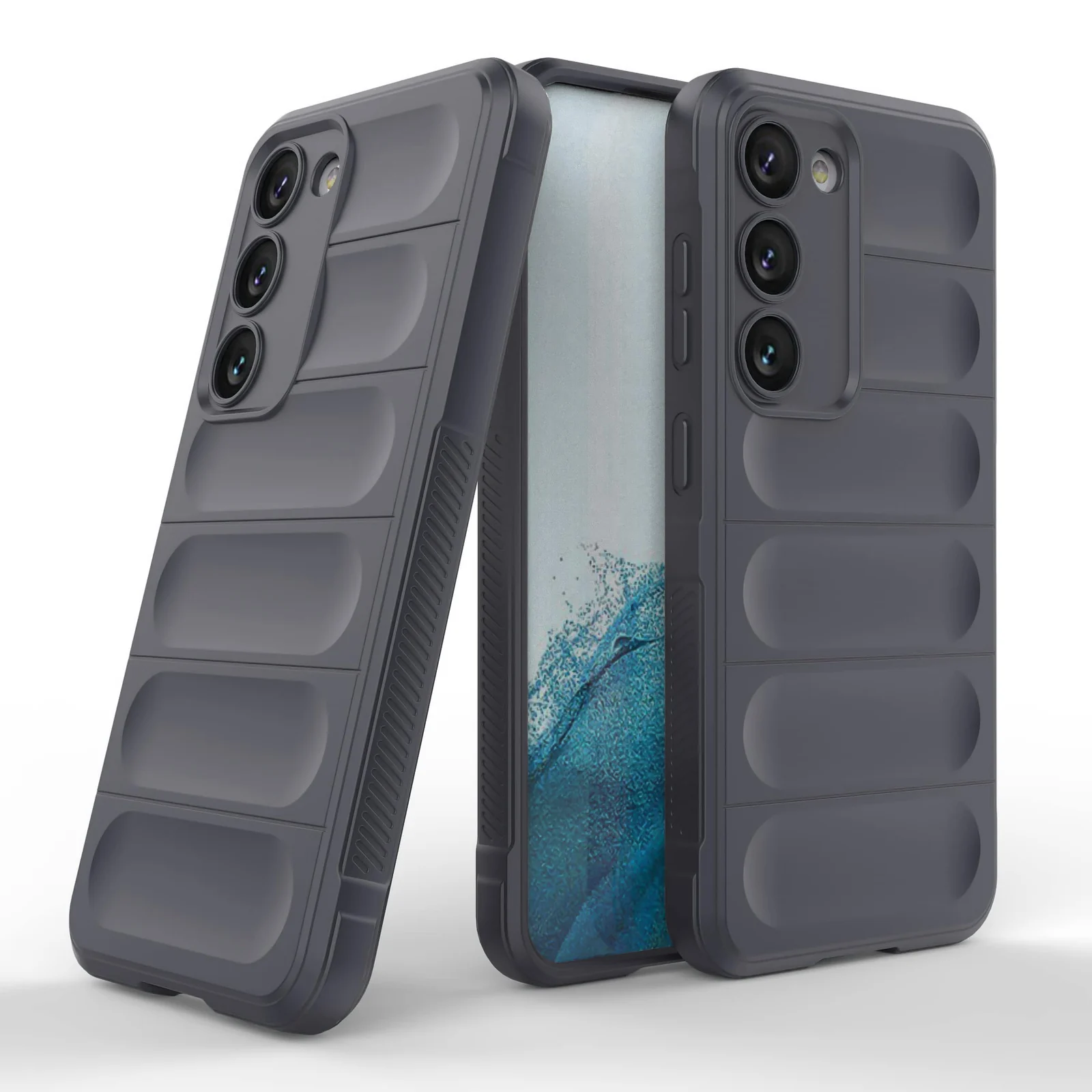 DL3 Mobilak Silicone Case for Samsung Galaxy S23+ Plus Heavy Duty Protective [Slim Fit] Shockproof Soft Flexible Protective Design Shock-Absorption TPU Cover With Camera Protection