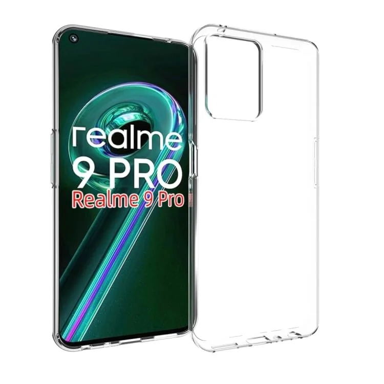 DL3 Mobilak Case Compatible with realme 9 Pro Case Crystal Soft TPU Gel Case Flexible Silicone Anti-Scratch Camera Protection TPU Cover - Clear