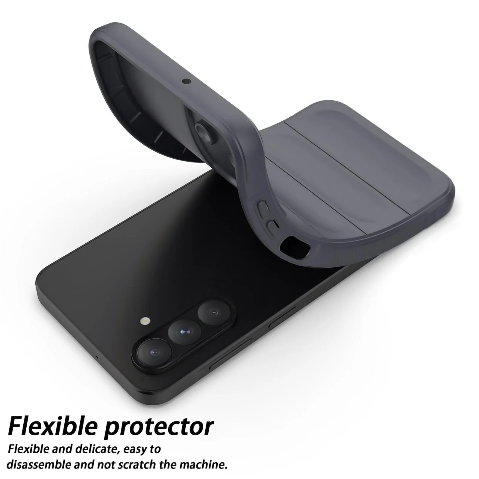DL3 Mobilak Rugged Protective Case for Samsung Galaxy A26, Camera protection, Shock-absorbing protection, Non-slip grip - Dark Gray