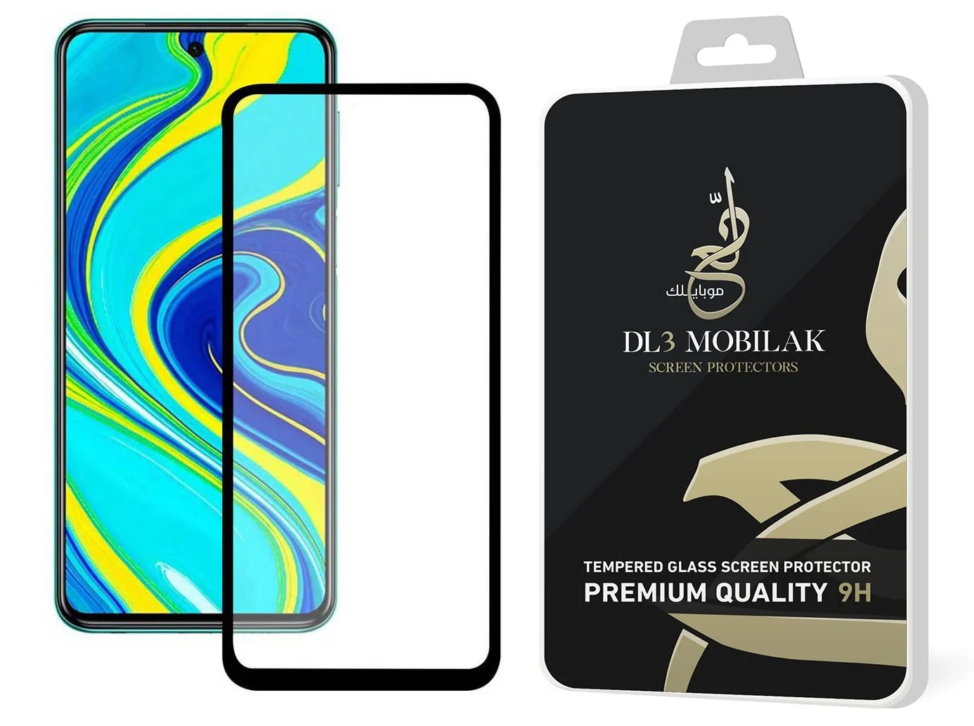 DL3 Mobilak 5D Full Glass Screen Protector For OPPO Reno 8 Pro Black Frame - Clear