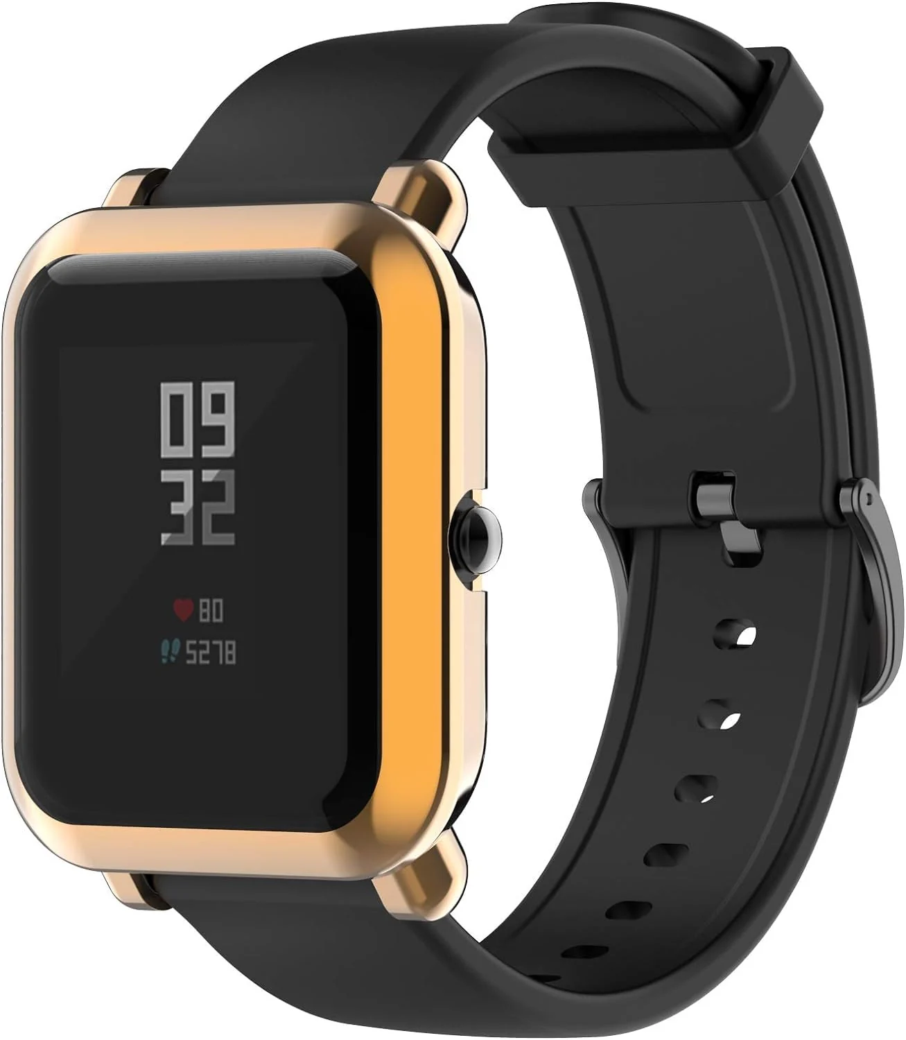 DL3 Mobilak Case Compatible with Amazfit GTS 2 Mini/Bip U Pro/Bip S/Bip Lite Case All-Around Screen Protector Watch Soft TPU Shockproof Cover Slim Guard Thin Bumper Shell Protector - Rose GOLD