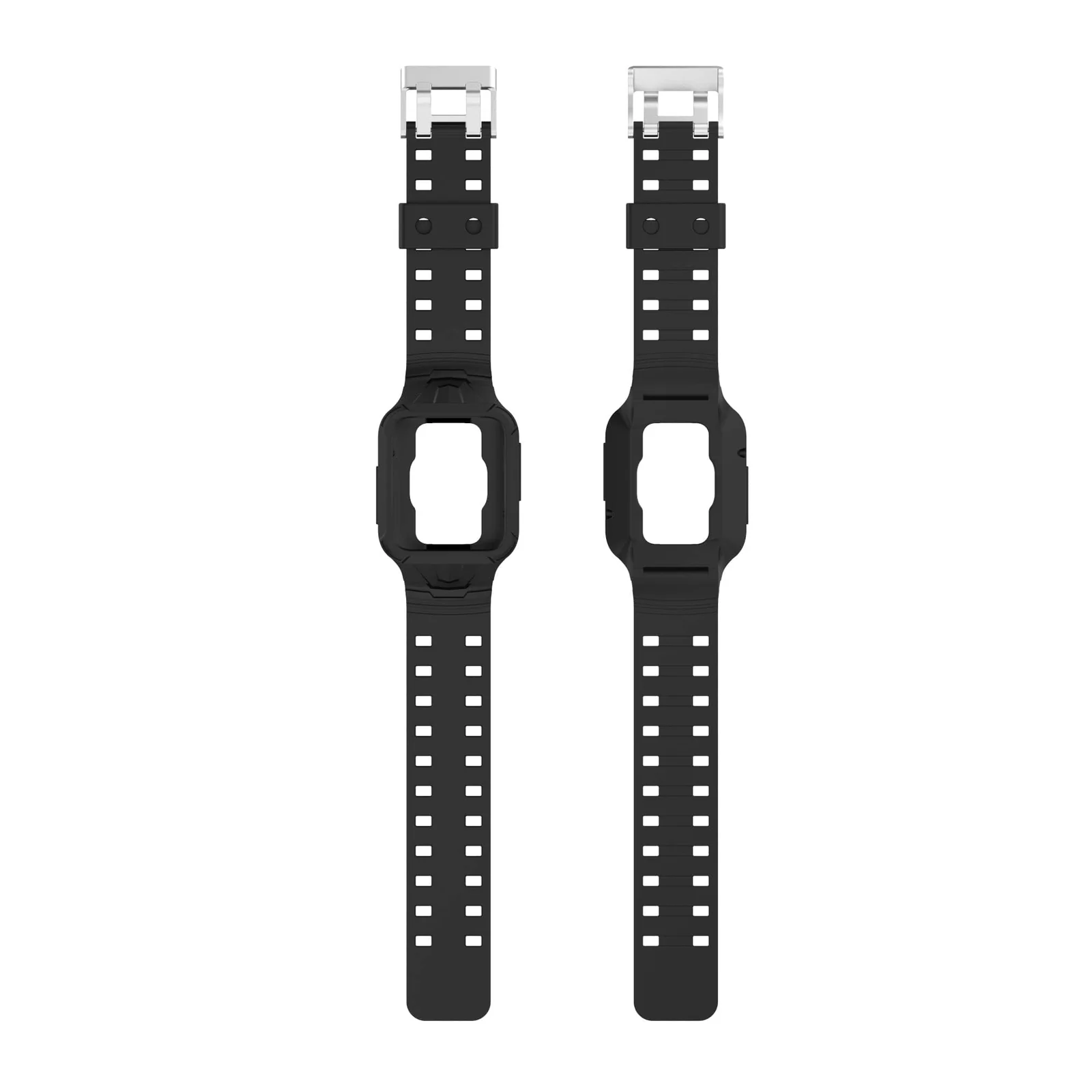 DL3 Mobilak Replacement Wrist Band Compatible with Xiaomi Redmi Watch 2 Lite/Mi Watch Lite/Poco Watch/Redmi Watch 2/Horloge 2, Adjustable Soft Silicone Wrist Strap with Cover - A. Black