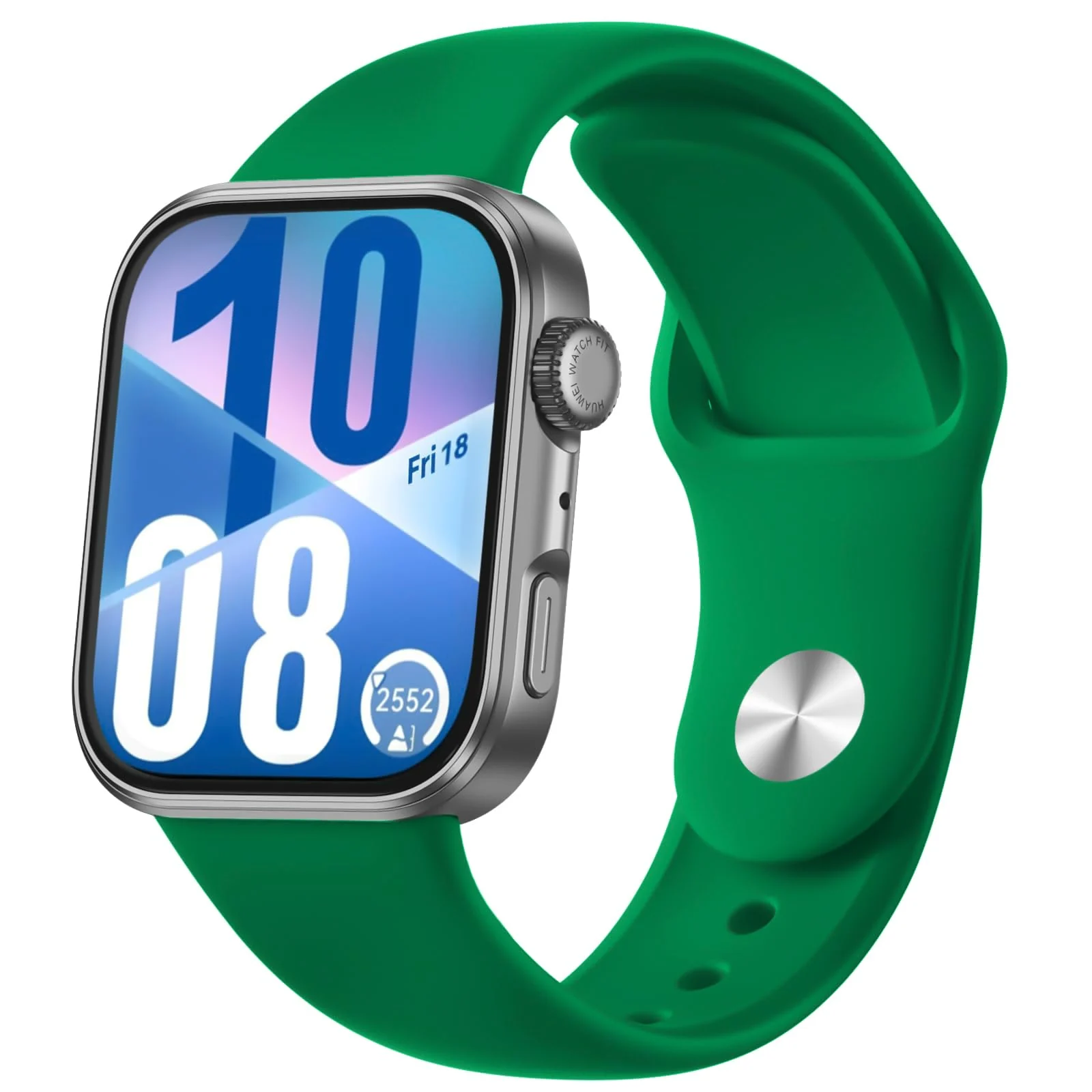 DL3 Mobilak Silicone Band Compatible with Huawei Watch Fit 3/Watch Fit 4/Fit 4 Pro Sports Strap for Men Women Breathable Soft Replacement Strap Adjustable Waterproof Sports Straps - Green Christmas