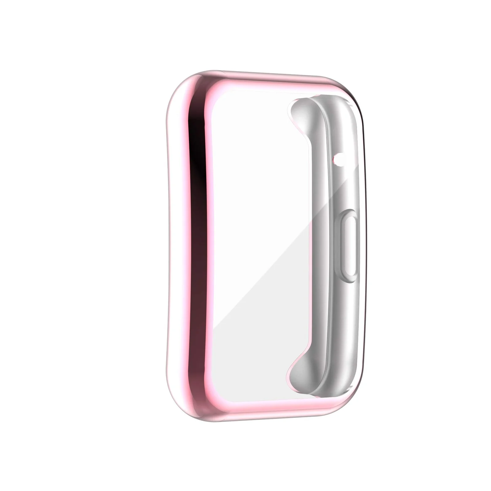 DL3 MOBILAK Full-Coverage Watch Case with Tempered Glass for Huawei Watch Fit - Pink