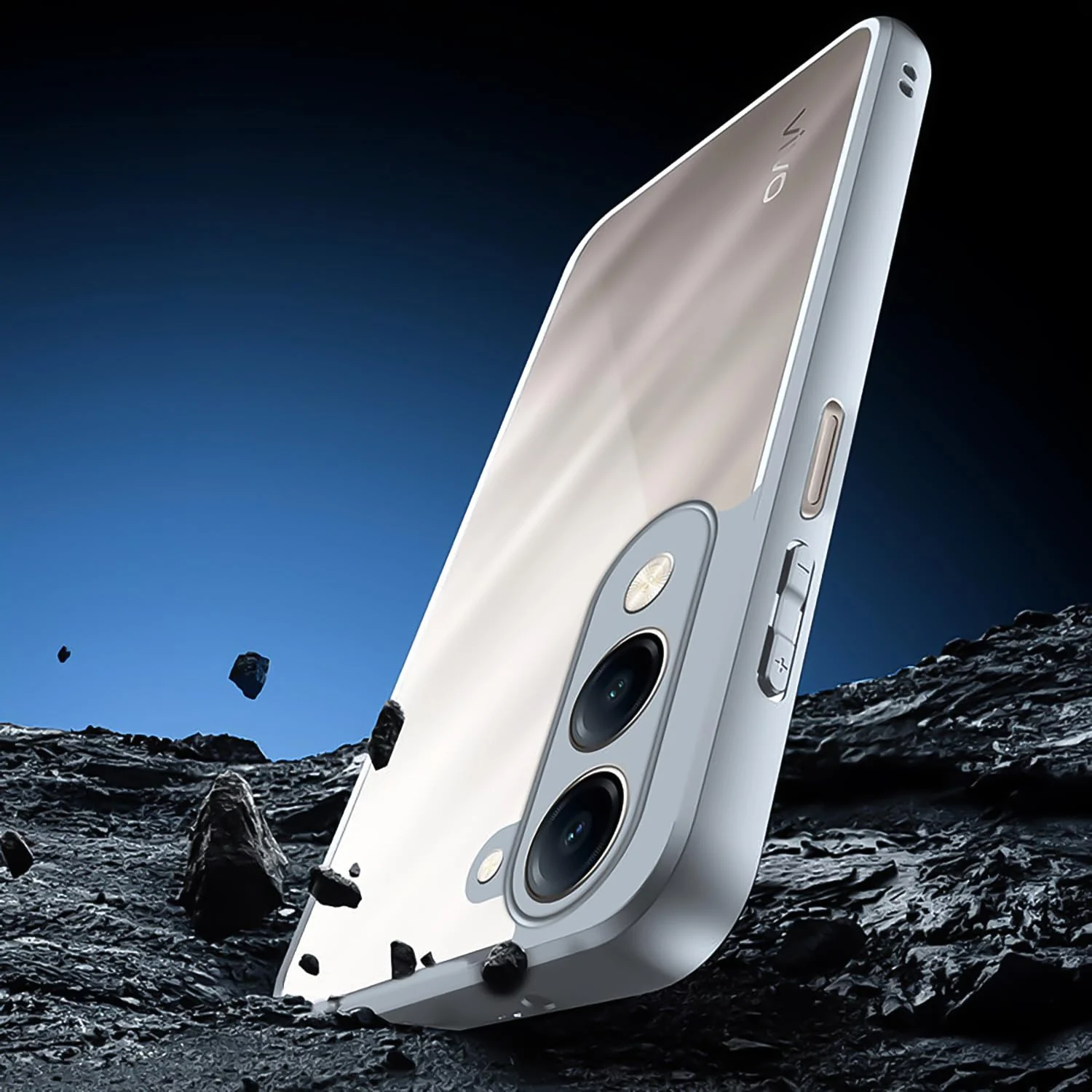 DL3 Mobilak Rugged Protective Case for vivo Y04 / vivo Y29s 5G, Camera protection, Shock-absorbing protection, Scratch-resistant surface - Gray
