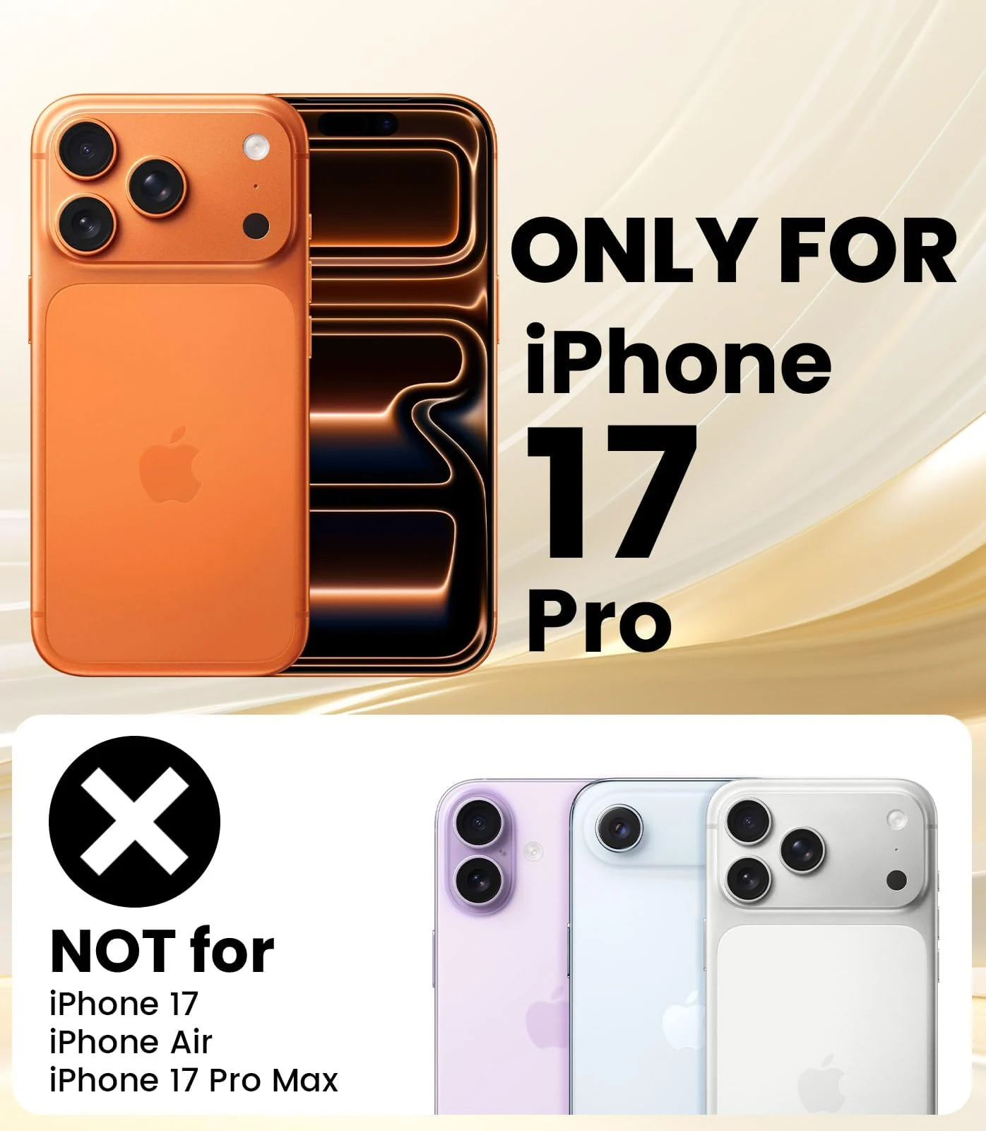 DL3 Mobilak iPhone 17 Pro 6.3 inch Case Clear Card Holder Back Wallet Crystal Transparent Soft TPU Shockproof Bumper Corner Drop Protection Phone Case Cover With Camera Lens Protection - Transparent