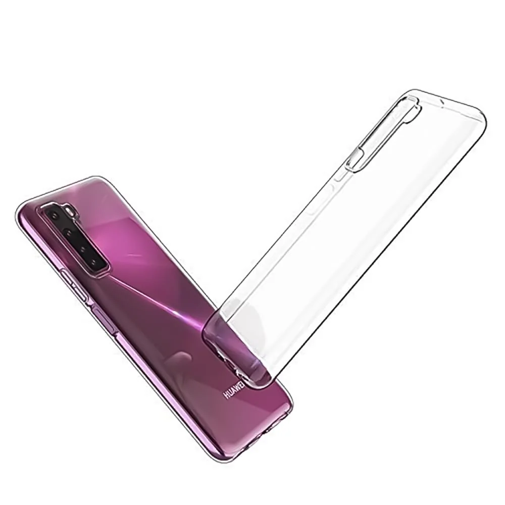 DL3 Mobilak Protective Case Compatible with Huawei Nova 7 SE Cover, Mobile Phone Case Thin Soft Silicone Anti-Yellow Protective Case - Clear