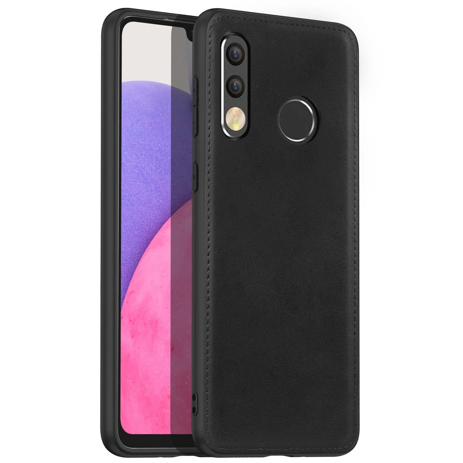 Dl3 Mobilak Case for Huawei P30 Lite/Nova 4E Leather Case,Anti-Drop, Anti-Shock, Non-Slip Texture,Simple Cell Phong Cover (Dark Brown)