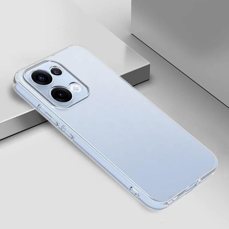 DL3 Mobilak Case Compatible with OPPO Reno 13 5G, Case Crystal Soft TPU Gel Case Flexible Silicone Anti-Scratch Camera Protection TPU Cover - Clear