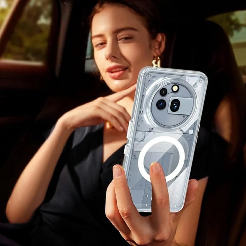 DL3 Mobilak for Nothing Phone 3A Pro Case [Compatible with MagSafe] [Strong Magnet] [Non-Yellowing] Magnetic Slim Thin Bumper Phone Cover, Lightweight, and Durable - Clear