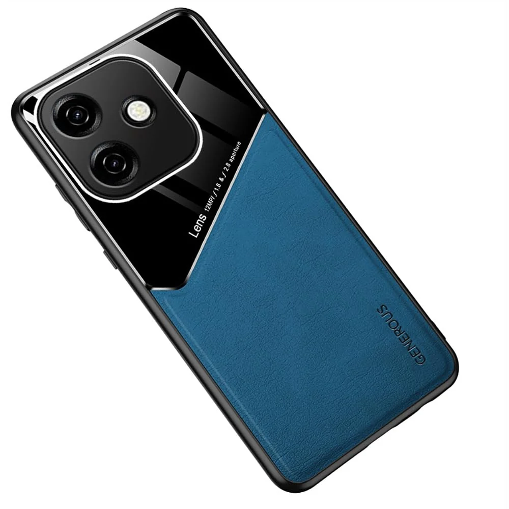 DL3 Mobilak Magnetic Car-Mount Case for OPPO A3X / OPPO A3 with Camera Protection and Shockproof Design - Blue