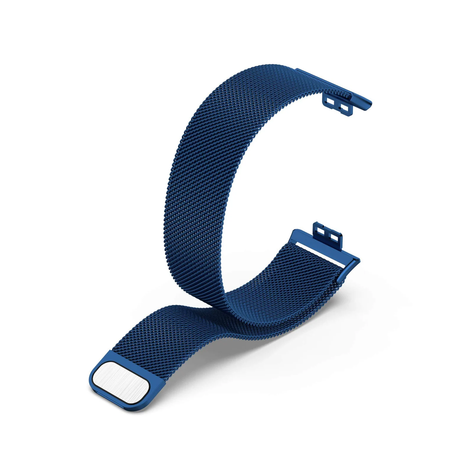 Dl3 Mobilak Bracelet Compatible with Huawei Watch Fit, Stainless Steel Replacement Straps, Mesh Metal Watch Strap, Magnetic Adjustable Replacement Strap Compatible with Huawei Watch Fit (Blue)