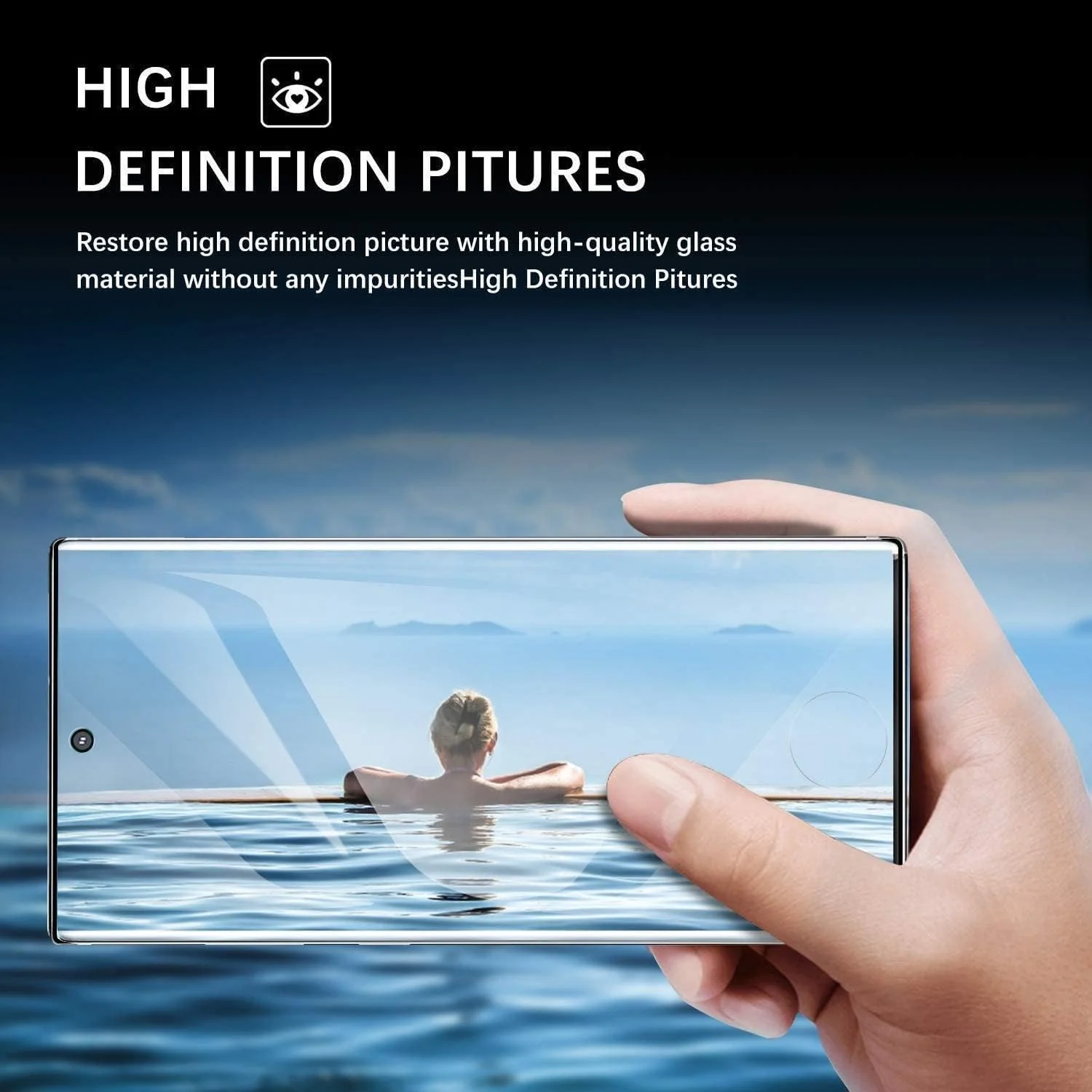 DL3 Mobilak Screen Protector for Samsung Galaxy Note 10 Plus, Tempered Glass Screen Saver Premium HD Protective, Scratch Resistant, NO-Bubble, 9H Hardness, Full Coverage - Clear