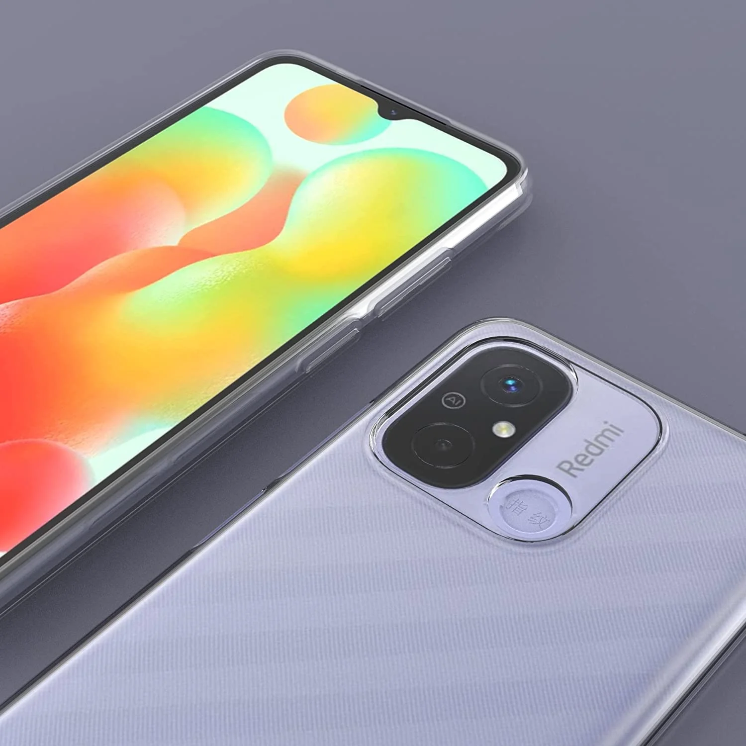 DL3 Mobilak Case Compatible with Xiaomi Redmi 12C Case Crystal Soft TPU Gel Case Flexible Silicone Anti-Scratch Camera Protection TPU Cover - Clear