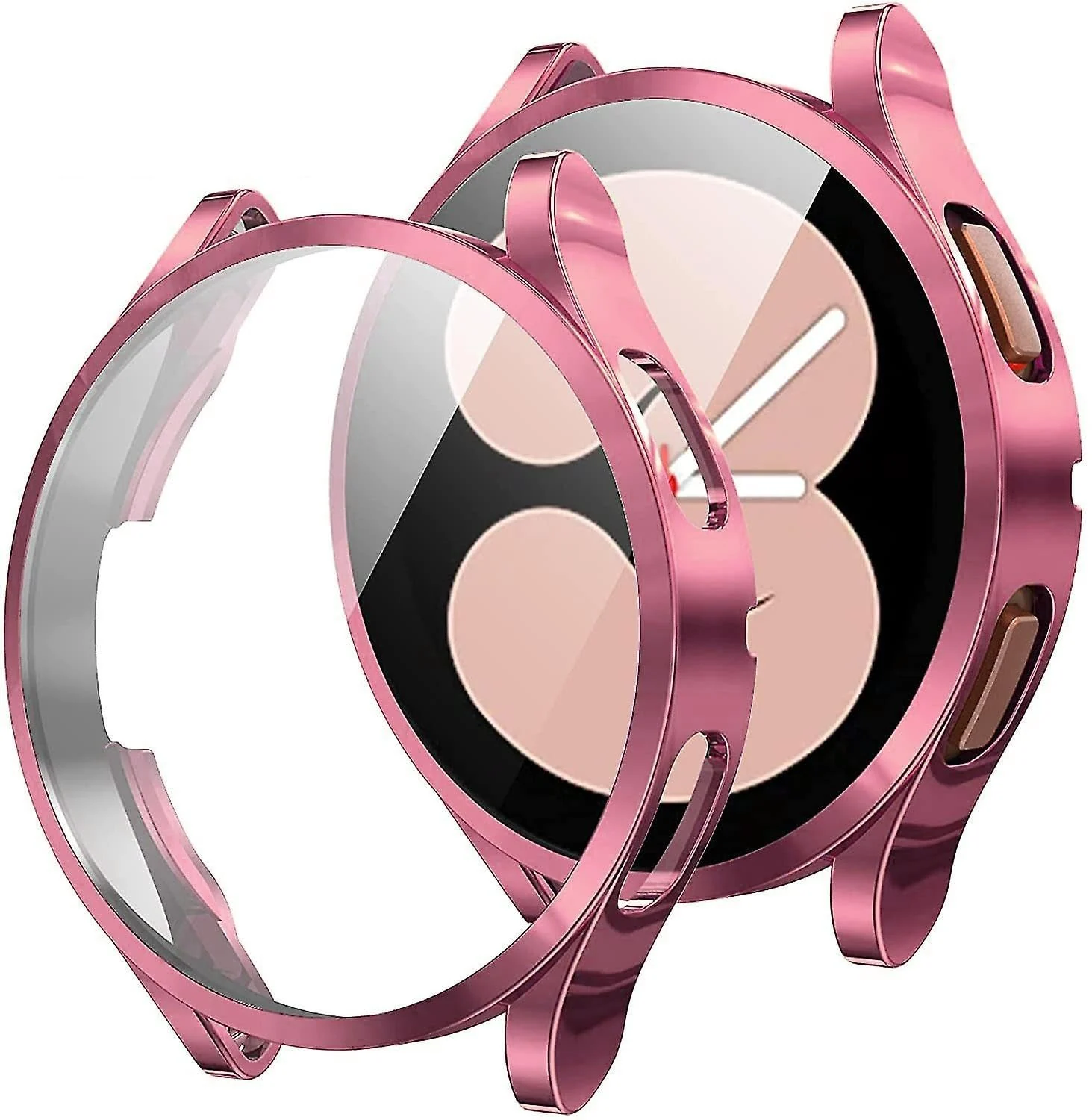 DL3 Mobilak Case Compatible with samsung galaxy 46mm Gear S3 Case All-Around Screen Protector Watch Soft TPU Shockproof Cover Slim Guard Thin Bumper Shell Protector - Pink