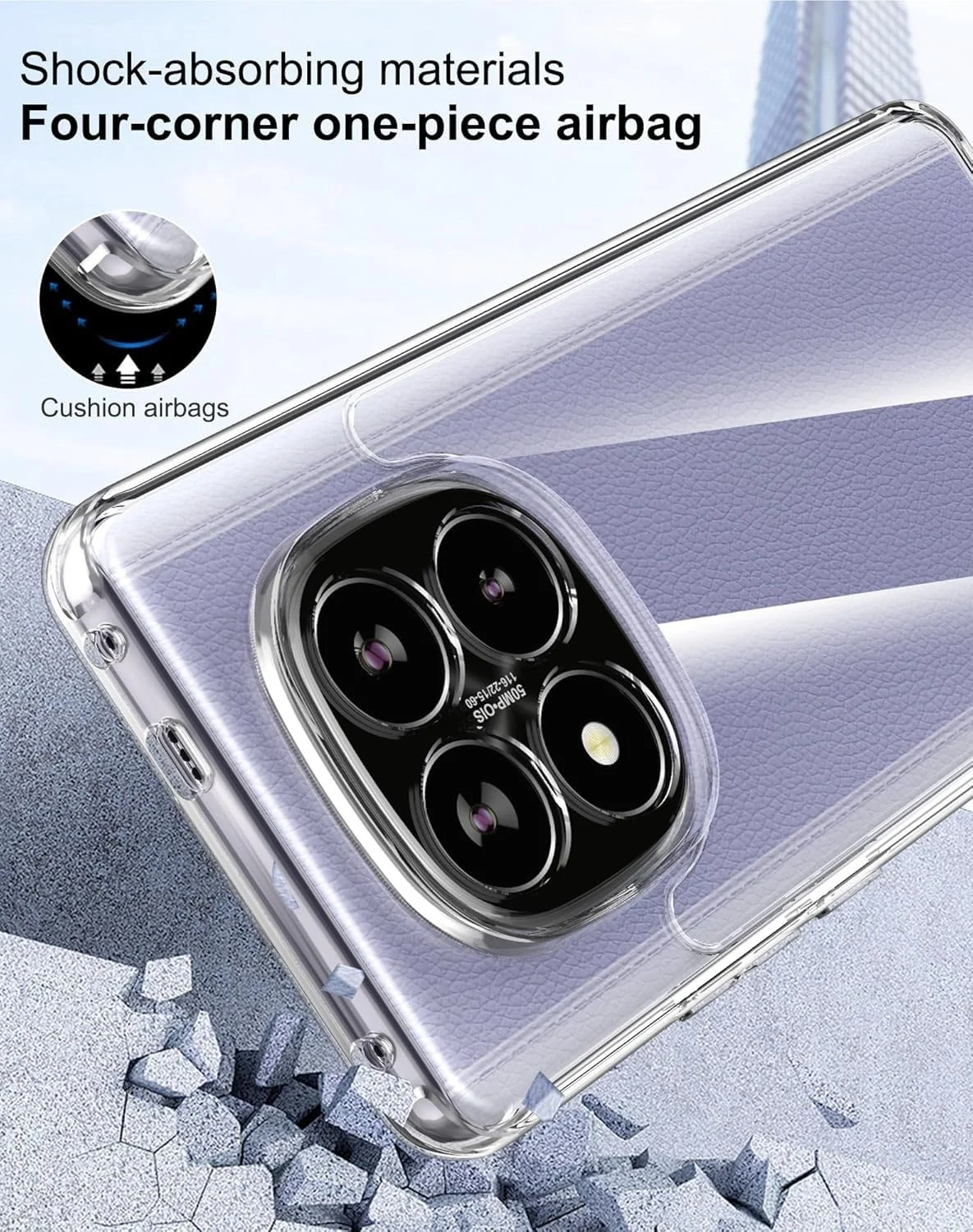 DL3 Mobilak Protective Case Compatible with Xiaomi Redmi Note 14 Pro+ Plus 5G (Not for Redmi Note 14 Pro 5G) Cover, Mobile Phone Case Thin Soft Silicone Anti-Yellow Protective Case - Clear