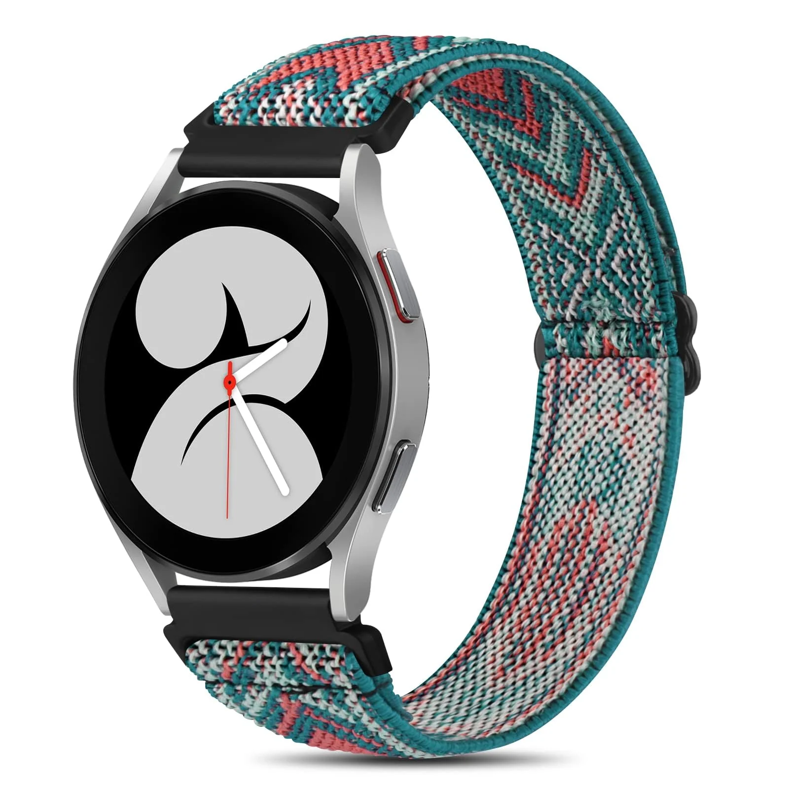 DL3 Mobilak Strap Nylon Loop 22MM Band For Xiaomi Redmi Watch 5 Active/5 Lite/Samsung Galaxy Watch 3 45mm/Watch 46mm/Gear S3/For Huawei watch GT5 GT4 GT3 GT2 GT 46MM/GT2E/GT2 Pro/GT 3 Pro/GT5 Pro - Green Arrow