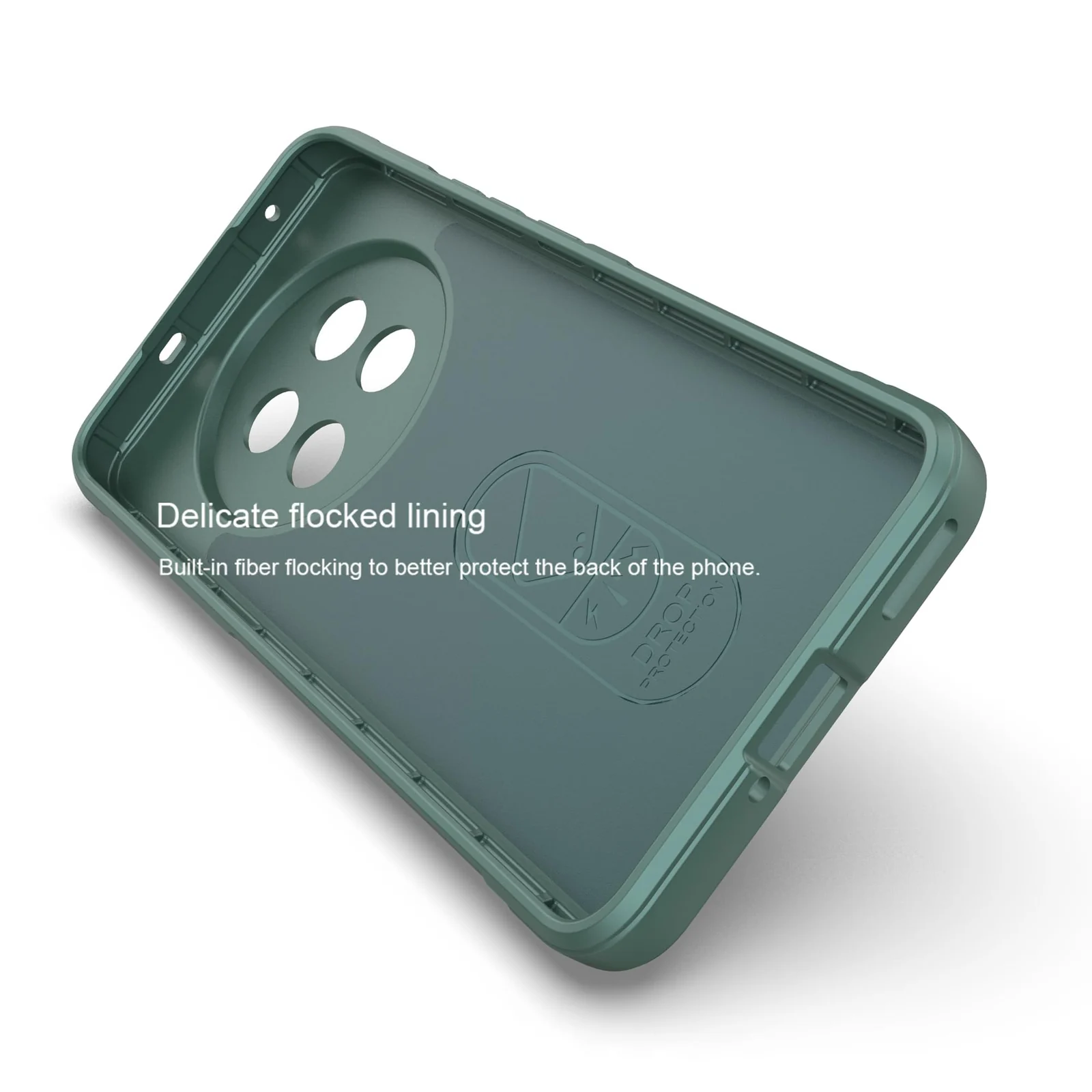 DL3 Mobilak Flexible Silicone and TPU Protective Case with Camera Protection for realme 13 Pro / realme 13 Pro Plus 5G - Green