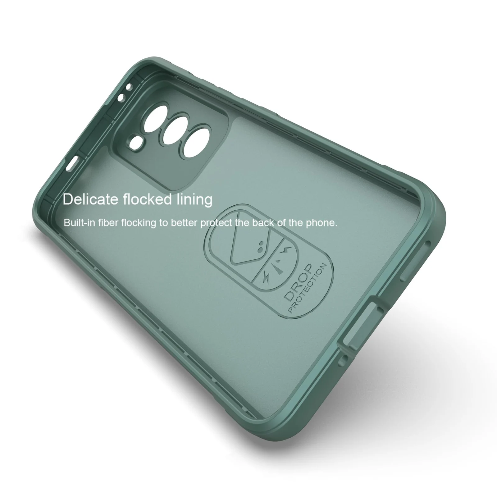 DL3 Mobilak Silicone Case for OPPO Reno 12 5G Heavy Duty Protective [Slim Fit] Shockproof Soft Flexible Protective Design Shock-Absorption TPU Cover With Camera Protection - Green