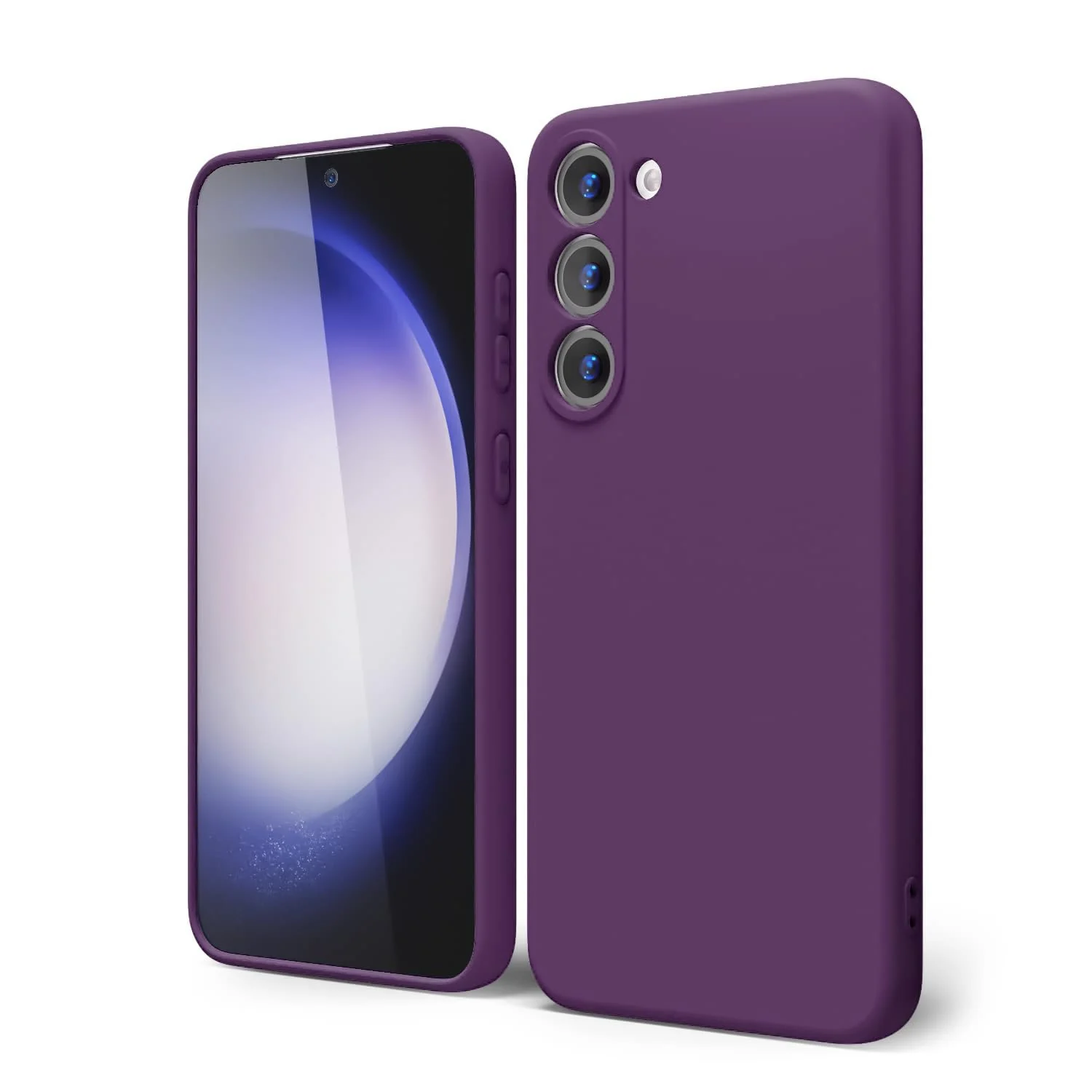 DL3 Mobilak Samsung Galaxy Note 10 Case, Soft Flexible Liquid Silicone Gel Rubber Bumper Cover, Full Body Shockproof Protective Phone Case - Violet