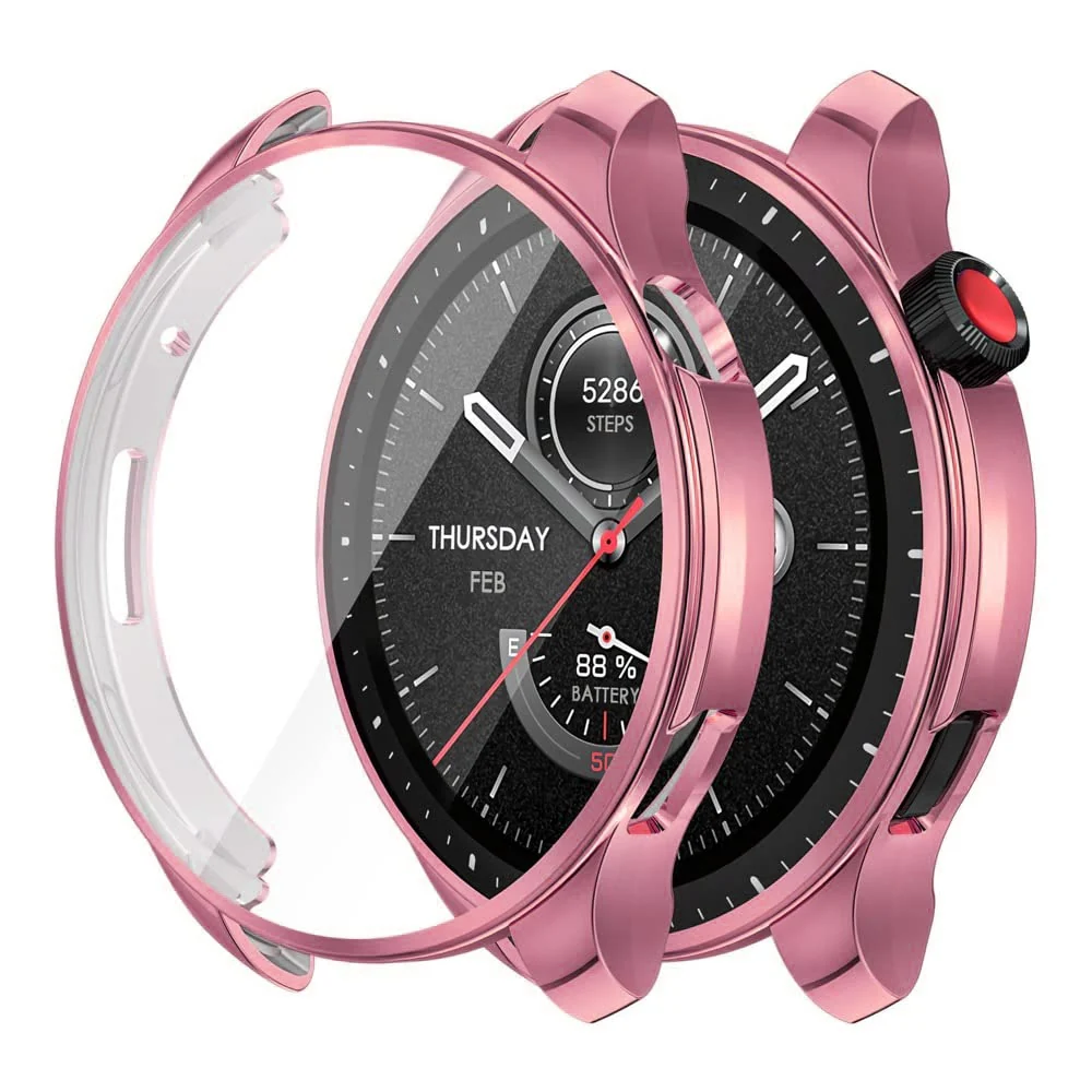 DL3 Mobilak Case Compatible with Amazfit GTR 4 / GTR4 Pro Case Watch Soft TPU Shockproof Cover Slim Guard Thin Bumper Shell Protector