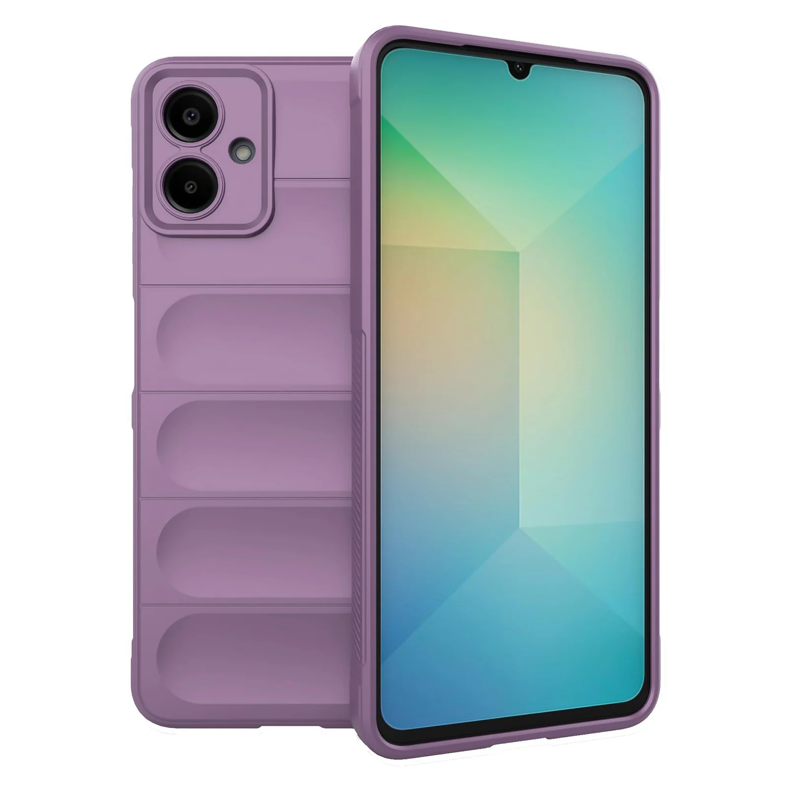 DL3 Mobilak Flexible Silicone and TPU Protective Case with Camera Protection for Samsung Galaxy A06 - Purple