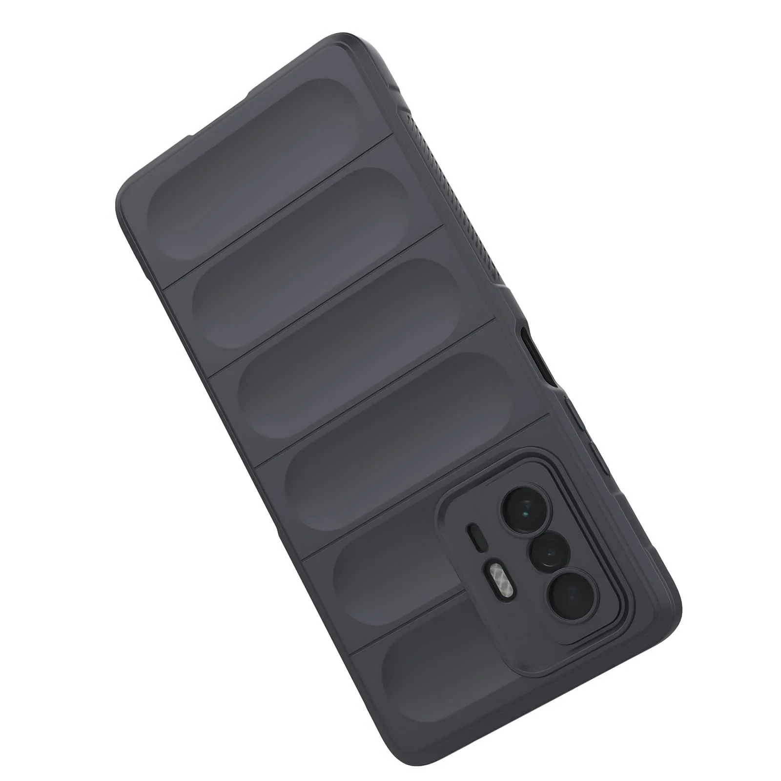DL3 Mobilak Silicone Case for Xiaomi 11T/Xiaomi 11T Pro 5G Heavy Duty Protective [Slim Fit] Shockproof Soft Protective Design Shock-Absorption TPU Cover With Camera Protection - Dark Gray