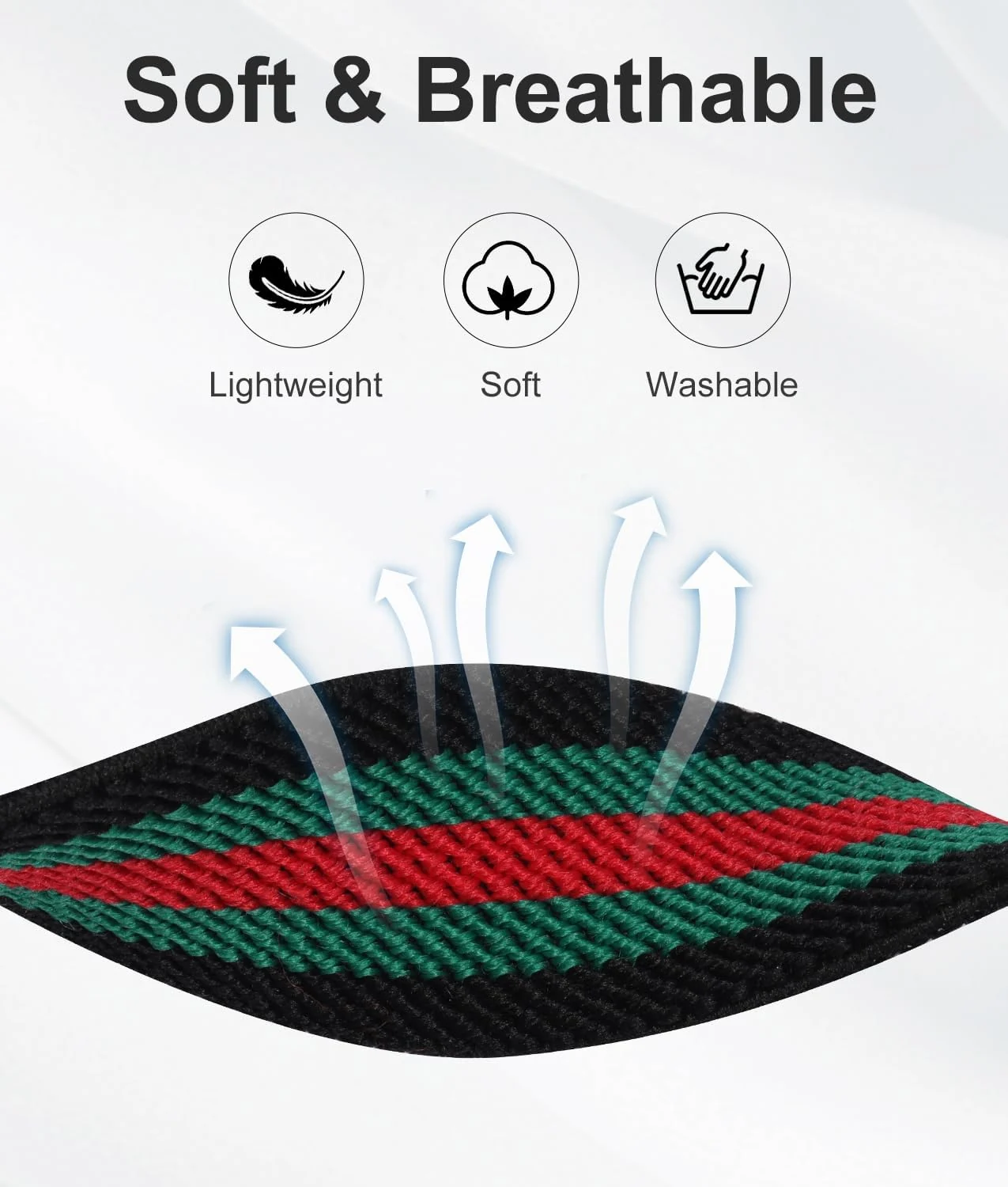 DL3 Mobilak Elastic Bands Compatible with Samsung Galaxy Watch 6 5 4 Bands 40mm 44mm/Watch 5 Pro Band 45mm/Watch 4 6 Classic Bands 42mm 43mm 46mm 47mm, Stretchy Nylon Solo Loop Strap - Black/Green/Red