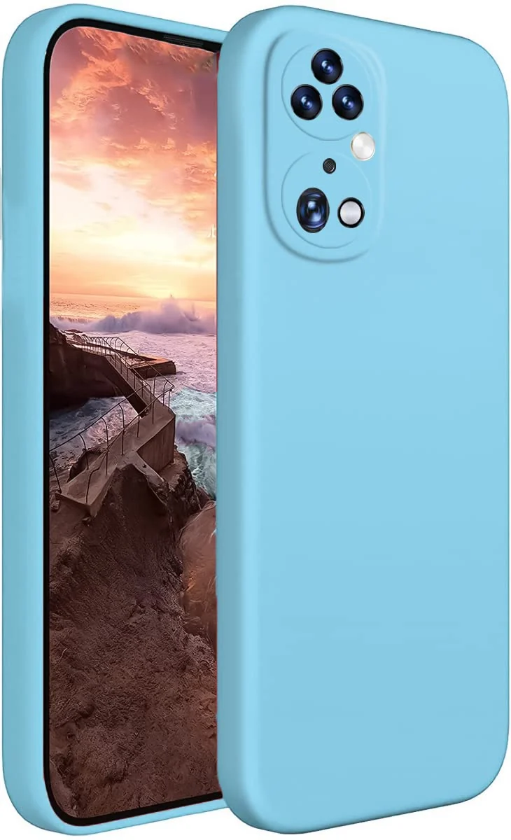 Dl3 Mobilak Huawei P50 Pro Case,Soft Flexible Silicone Gel Rubber Bumper Cover,Slim Fit Full Body Shockproof Protective Phone Case (Light Green)