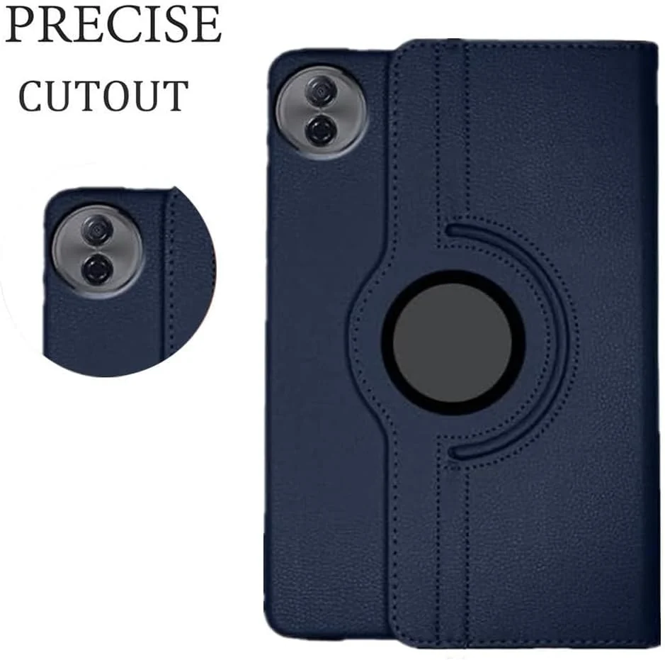 DL3 Mobilak Protective Cover for Honor Pad 10 12.1 inch 2025, 360° Rotatable Smart Stand, Leather Folio Flip Cover with Multi-Angle Viewing, Auto Wake Sleep - Blue