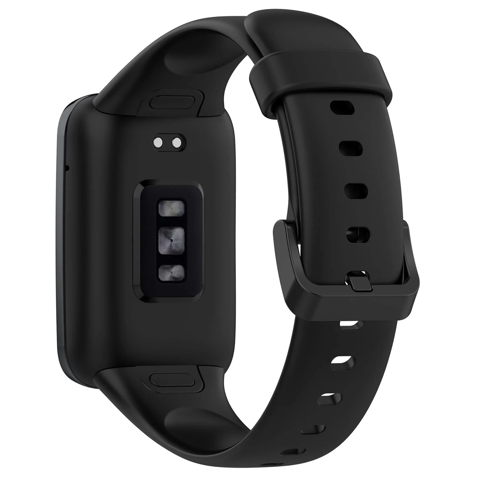 DL3 Mobilak Bands Compatible with Xiaomi Mi Band 7 Pro Watch Replacement Soft Durable Colourful Silicone Watch Band Sports Strap Wristband for Mi Band 7 Pro Smartwatch Accessories - Black