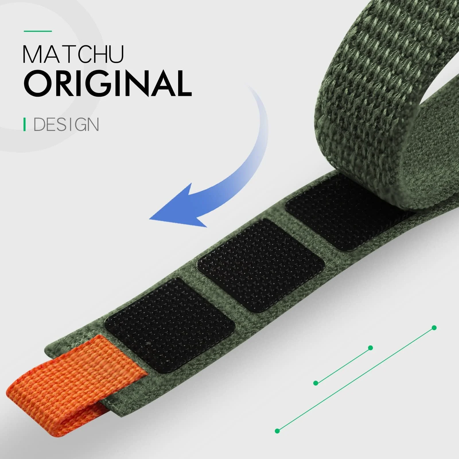 DL3 Mobilak Sport Bands Nylon For Xiaomi Mi Band 10/9/8 Men Women, Adjustable Elastic Breathable Soft Stretchy Wristband Loop Replacement Strap for Xiaomi Smart Band 8/9/10 - Green