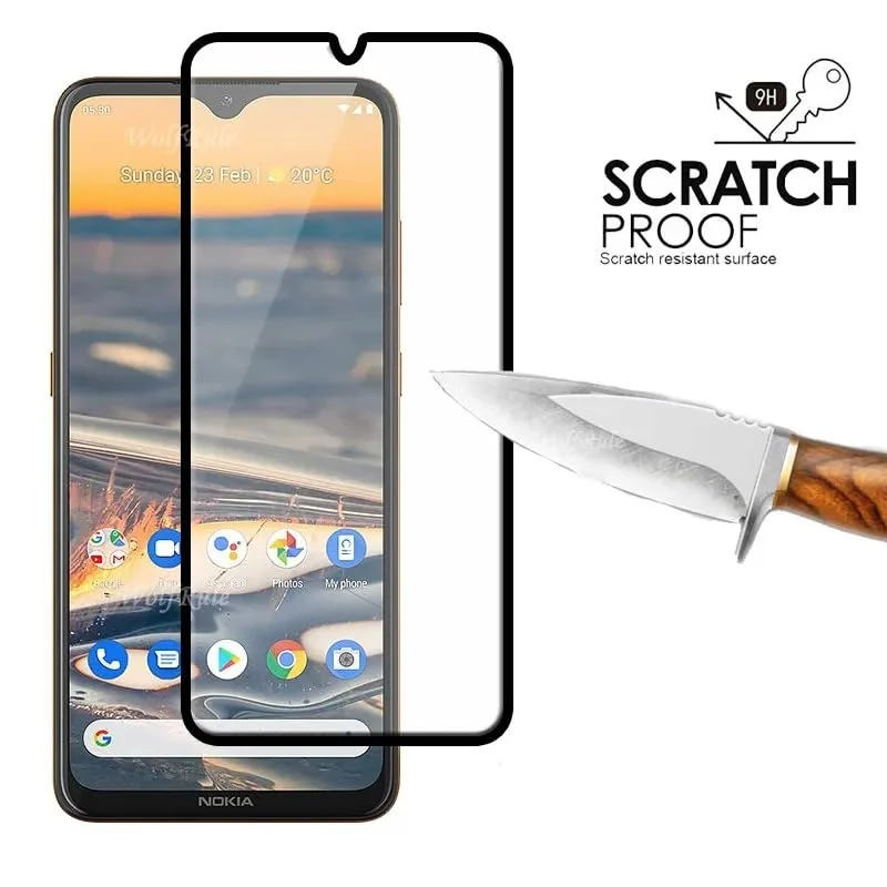 DL3 Mobilak 5D Full Glass Screen Protector For Nokia 5.3 Black Frame - Clear